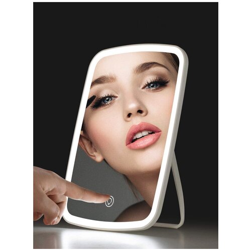 фото Зеркало настольное, с подсветкой для макияжа xiaomi jordan & judi nv026 led lighted makeup mirror