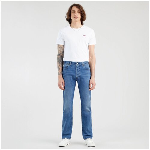 Мужские джинсы LEVI`S 501 ORIGINAL 00501-3339 прямые, цвет синий, размер 34/34