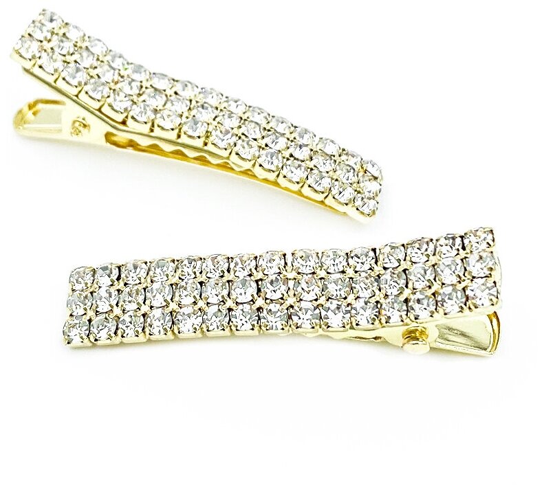 Зажим (заколка для волос, металлический, декоративный) для волос DoppiGroup