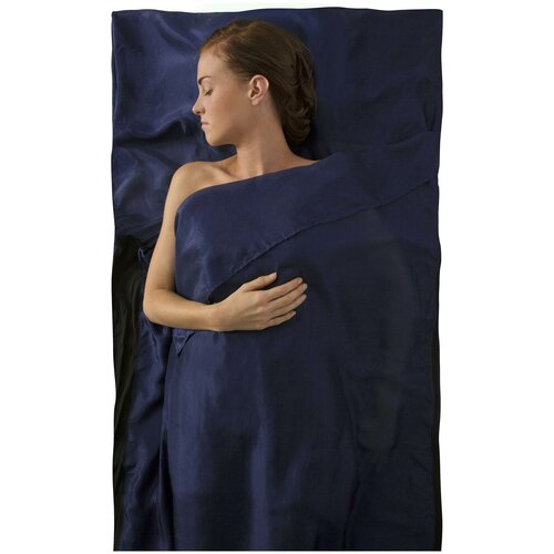 фото Вкладыш в спальник sea to summit 2020-21 silk stretch liner - traveller (with pillow slip) navy blue