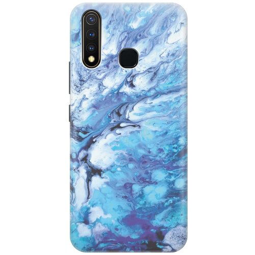 фото Re:pa накладка transparent для vivo y19 с принтом "синий мрамор"