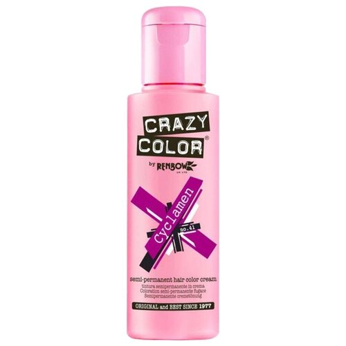 Crazy Color Краситель прямого действия Semi-Permanent Hair Color Cream, 41 cyclamen, 100 мл