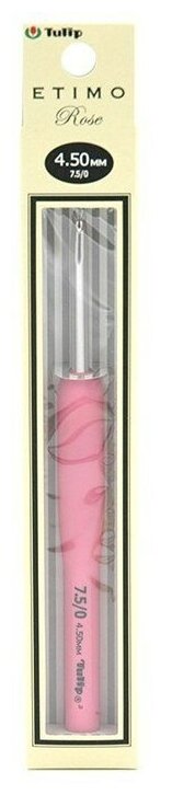 Крючок для вязания с ручкой ETIMO Rose 4,5мм, Tulip, TER-09e