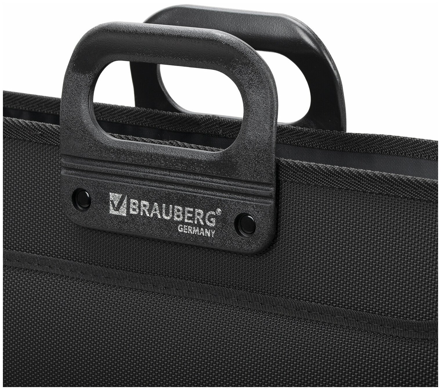 BRAUBERG Портфель пластиковый на молнии Портфолио А3, 3 отделения, черный - фото №9