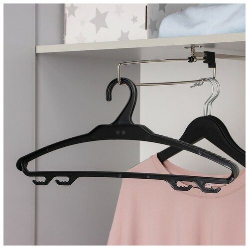 Вешалка-плечики «Rambai», размер 48-50, цвет чёрный