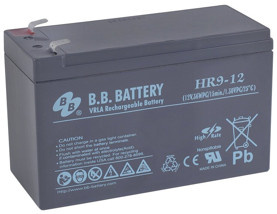 Аккумулятор B.B. Battery HRL 9-12 (12V;9Ah)