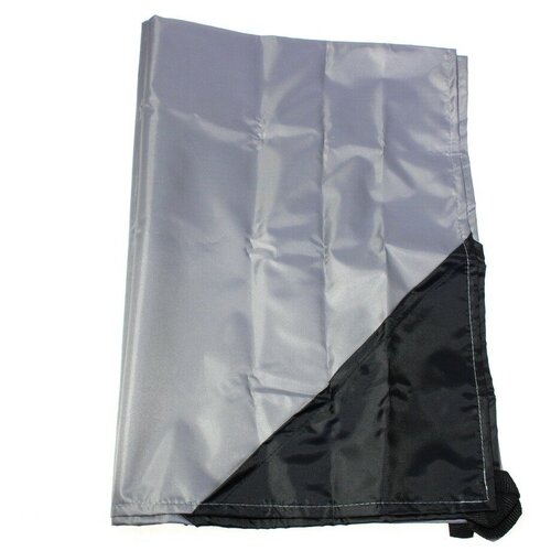 фото Коврик для пляжа и пикника с карманами - beach mat, 1 местный (70x200 см), в чехле, серый meleon