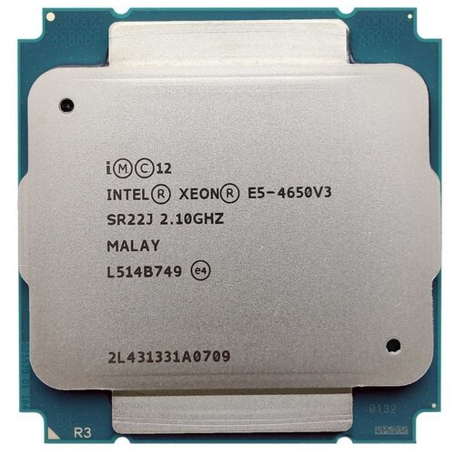 Процессор Intel Xeon E5-4650V3 Haswell-EP LGA2011-3, 12 x 2100 МГц, OEM процессор intel xeon e5 4640v4 broadwell ep lga2011 3 12 x 2100 мгц oem