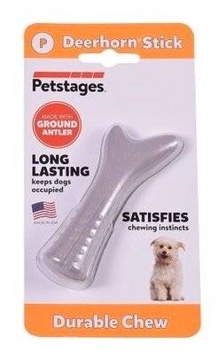 Petstages Игрушка для собак Deerhorn, с оленьими рогами 12 см маленькая, 0,08 кг, 38945