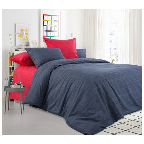 Комплект постельного белья, Бушующий вулкан, 2х-спальное, перкаль, наволочка 70х70-2шт