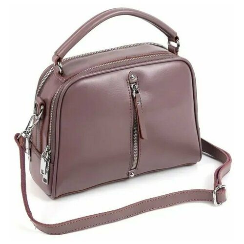 фото Женская кожаная сумка 0077 вайолет (105782) fuzi house