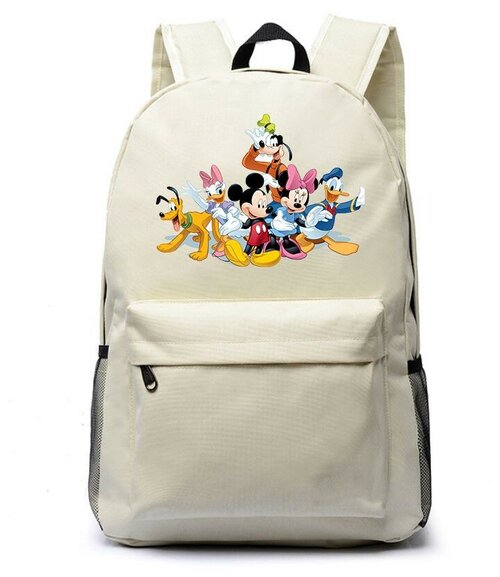 Рюкзак персонажи Микки Маус (Mickey Mouse) белый №3