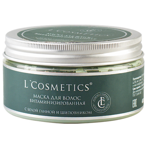 L'Cosmetics Витаминная маска для волос с зеленой глиной и шиповником 200 г