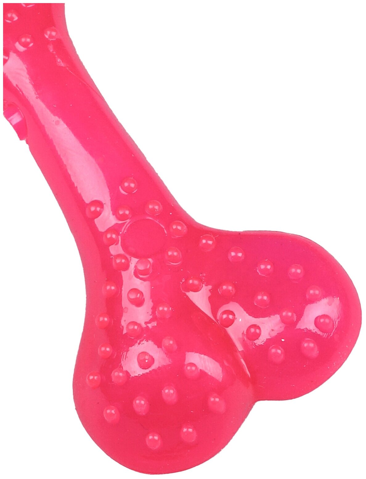 Игрушка для собак COMFY by AQUAEL MINT Косточка с ароматом мяты, 8.5 см, розовая - фотография № 2