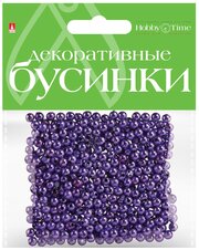 Бусины круглые Hobby Time металлилированные, 5 мм 6 цветов