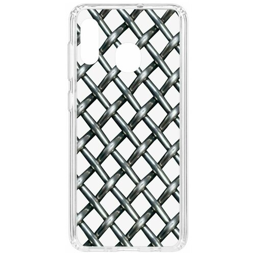 фото Чехол на samsung galaxy a30 2019 / a20 2019 kruche print стальная сетка / чехол для samsung / чехол с рисунком / чехол с принтом / чехол для самсунг / чехол для самсунг / бампер на гелакси / чехол накладка для гэлэкси / противоударная накладка для samsung galaxy / защита для galaxy / защита на samsung / cиликоновый чехол для samaung galaxy / пластиковый чехол на самсунг / защитный чехол для самсунг / чехольчик / защита телефона / ударопрочный чехол / галакси кruче