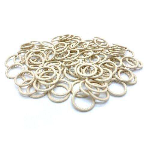 Кольцо для бюстгальтера (фурнитура для белья) металл 10мм, цв. бежевый, упак.100шт (+- 5шт)