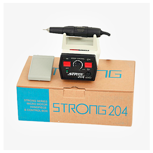 Аппарат для маникюра и педикюра «STRONG 204/102L» с педалью аппарат для маникюра и педикюра strong 211 h400ru педалью и ручка в комплекте китай