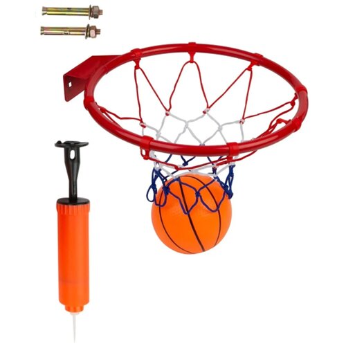 фото Набор кольцо баскетбольное металлическое с мячом и насосом panawealth inter holdings