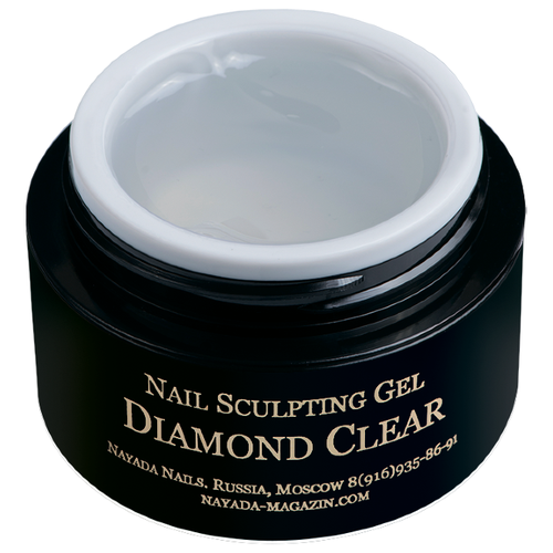 Гель для наращивания ногтей Nayada Diamond Clear объемом 60 гр полигель для наращивания ногтей nayada clean clear not hot объемом 60 гр