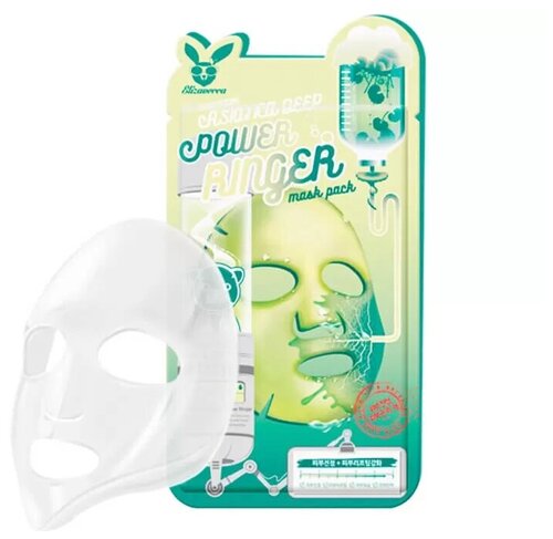 Elizavecca Стимулирующая тканевая маска для лица с экстрактом центеллы азиатской, Power Ringer Mask Pack Centella Asiatica Deep, 5 шт