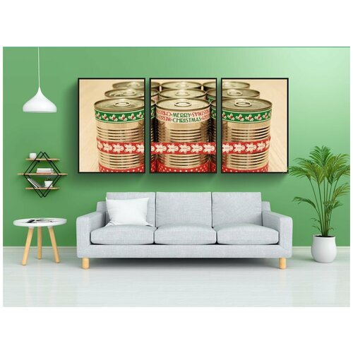 фото Набор модулных постеров для интерьера "банка, консервы, подарок" 60x90 см. в тубусе, без рамки lotsprints