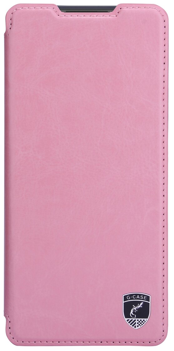 Чехол-книжка для Xiaomi Redmi Note 10 Pro / Note 10 Pro Max, G-Case Slim Premium, розовый