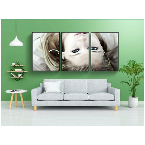 фото Набор модулных постеров для интерьера "девочка, женщина, модель" 60x90 см. в тубусе, без рамки lotsprints