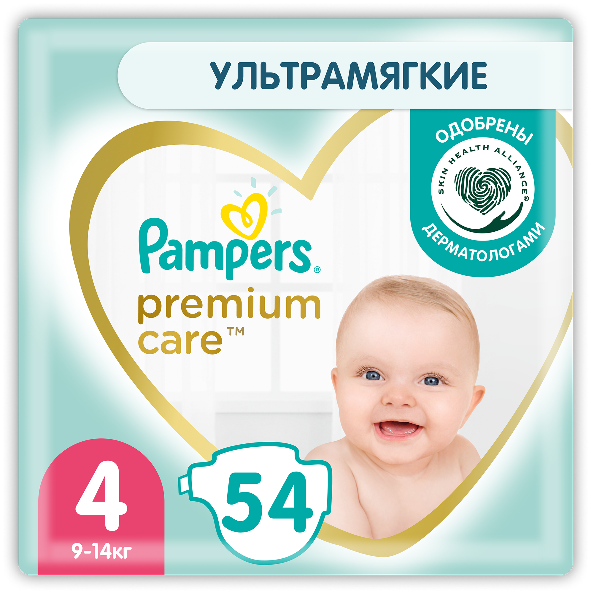 Pampers подгузники Premium Care 4 9-14 кг