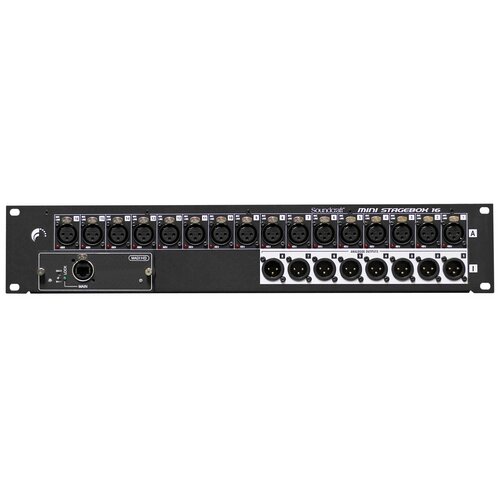 Стейдж бокс SOUNDCRAFT MSB-16 Cat5 Mini Stagebox 16 коммутационный блок для микшерных консолей soundcraft msb 32i