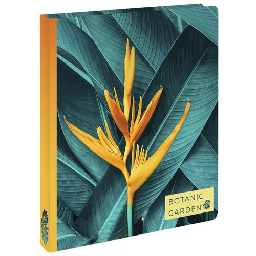 ЭКСМО Тетрадь Тропический цветок, клетка, 100 л., голубой/желтый