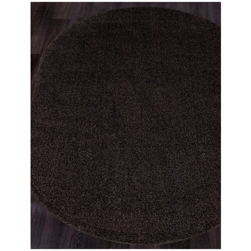 Ковер PLATINUM - Овал Коричневый, Однотонный, BROWN (120 на 180)