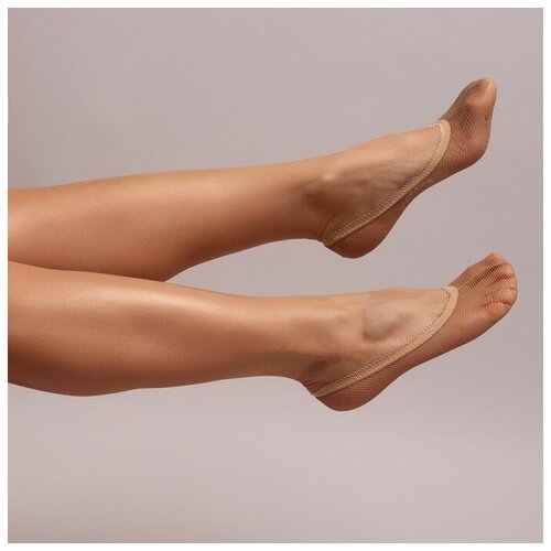 фото Женские носки minaku, в сетку, размер 36-37, бежевый