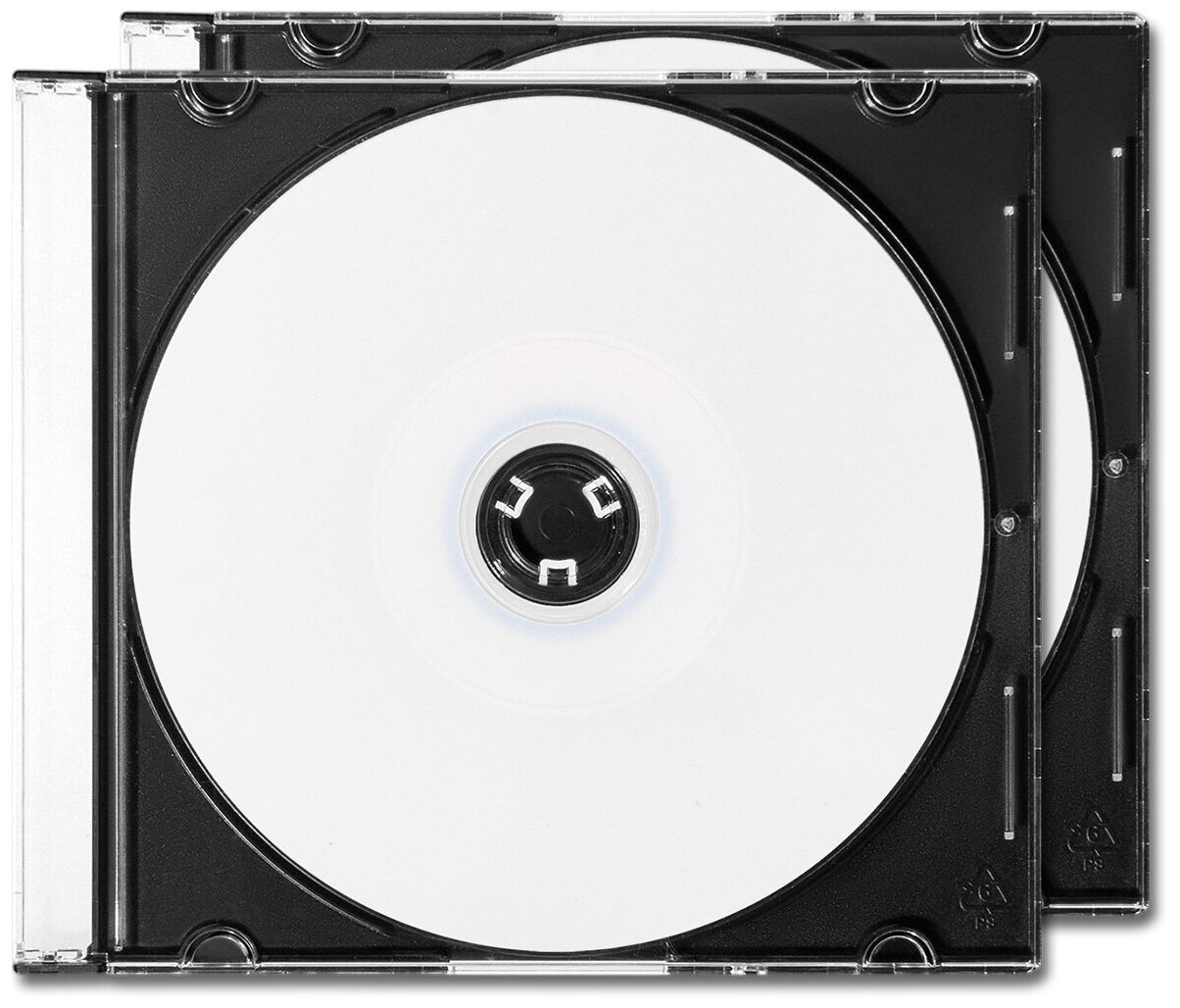 Диск DVD+R 8.5Gb DL 8x CMC Printable, slim box (черный), 2 шт.