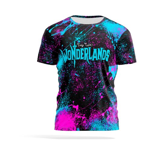 фото Футболка panin brand, размер xxl, голубой, фуксия