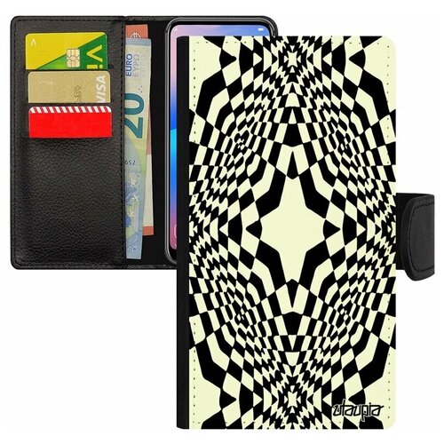 фото Чехол книжка для мобильного apple iphone 8, "иллюзия звезда" мираж геометрический utaupia