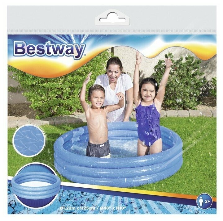 Игровой бассейн 122 х 25 см, Bestway, 51025 - фотография № 5