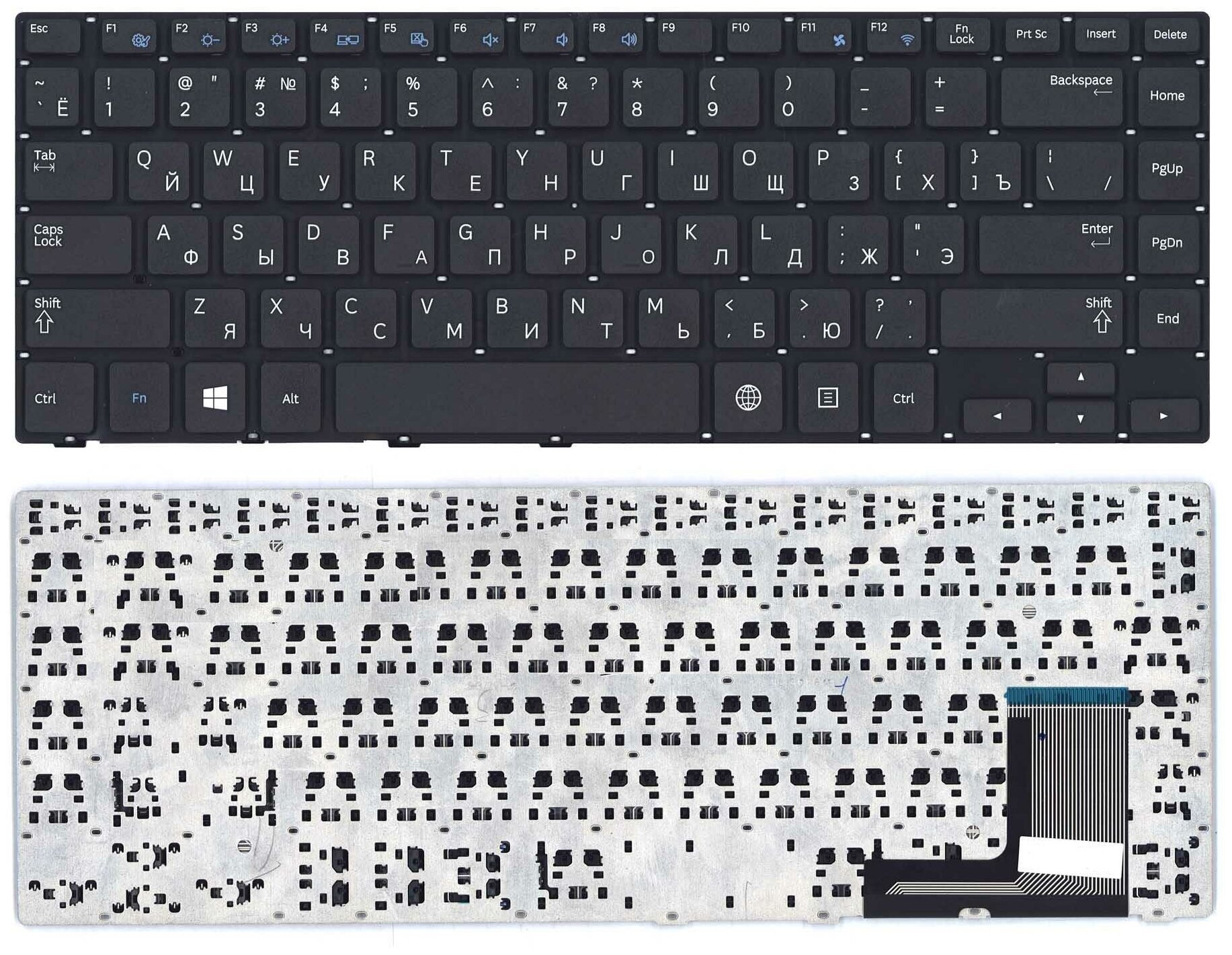 Клавиатура для ноутбука Samsung 470R4E BA59-03619C черная
