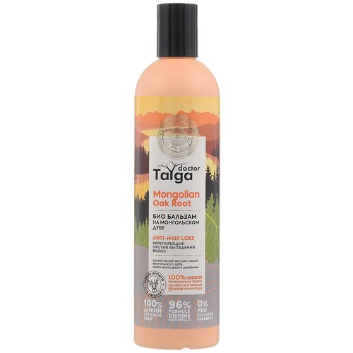 Natura Siberica бальзам Био для волос Doctor Taiga Mongolian Oak Root Anti-hair Loss укрепляющий против выпадения, 400 мл био бальзам против выпадения волос укрепляющий doctor taiga altai mongolian oak root 400мл