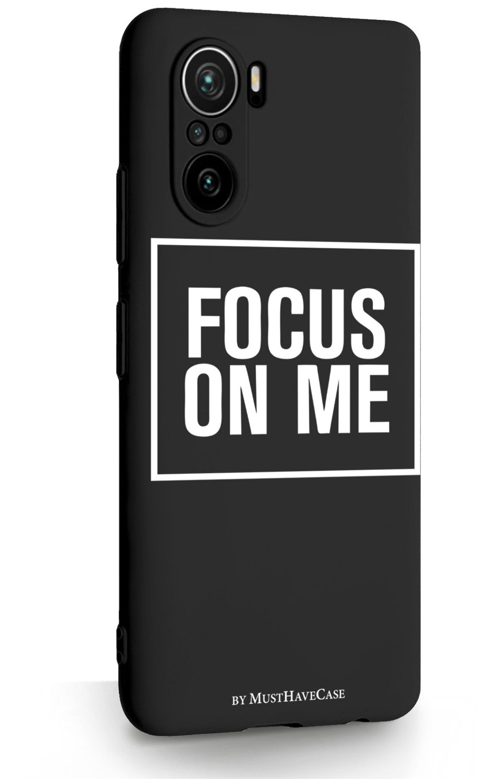 Черный силиконовый чехол для Xiaomi Poco F3 Focus on me для Сяоми Поко Ф3