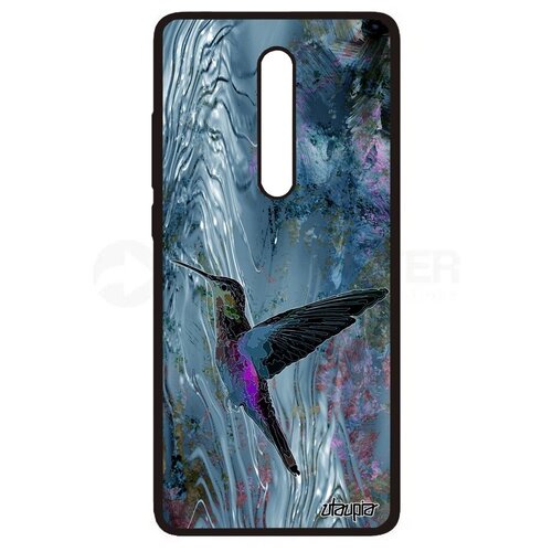 фото Противоударный чехол на телефон // xiaomi redmi k20 // "колибри" дизайн стиль, utaupia, серый металлик