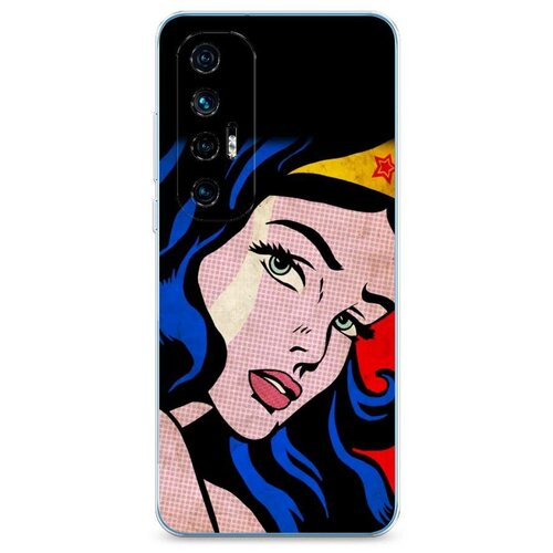фото Силиконовый чехол "чудо- женщина pop art" на xiaomi mi 10s / сяоми ми 10s case place