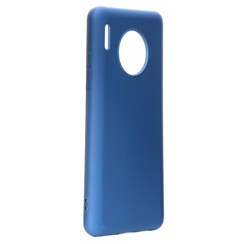 Чехол DF для Huawei Mate 30 Silicone Blue hwOriginal-05