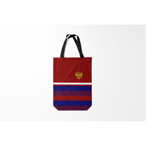 фото Сумка-шоппер / 31х42 см / патриотичные / патриотизм герб рф burnettie
