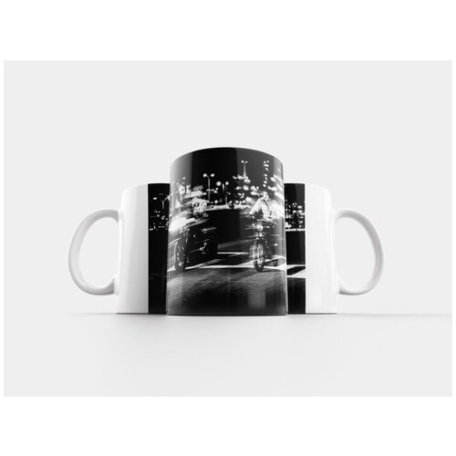 фото Кружка "мотор, мотоцикл, черное и белое" 320 мл lotsprints