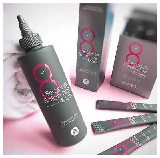 Маска для быстрого восстановления волос 8 Seconds Salon Hair Mask, 20 х 8 мл Masil - фото №16