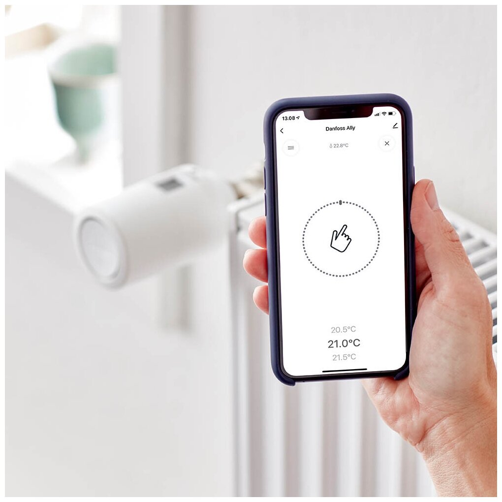 Danfoss Ally™ Starterpack – электронный радиаторный термостат Danfoss Ally™ и шлюз Danfoss Ally™ Gateway — фото 1