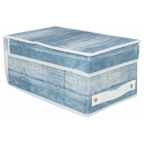 Короб для хранения с крышкой джинс, 18*33*15 см