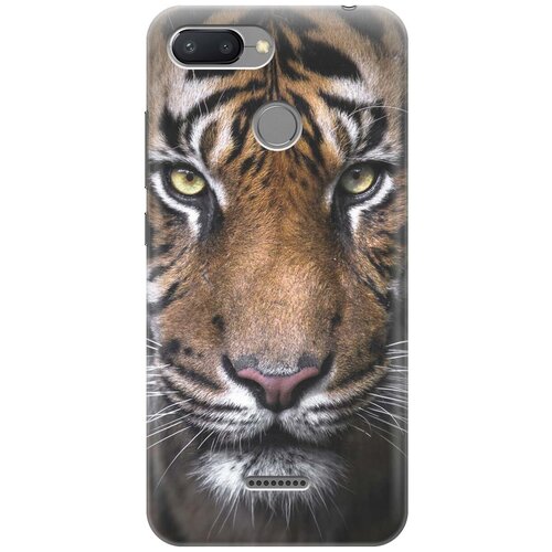 фото Re:paчехол - накладка artcolor для xiaomi redmi 6 с принтом "тигр"