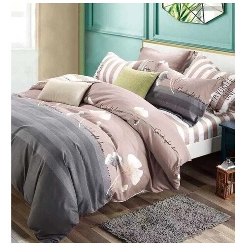 фото Постельное белье boris какао евро, сатин, наволочки 70x70